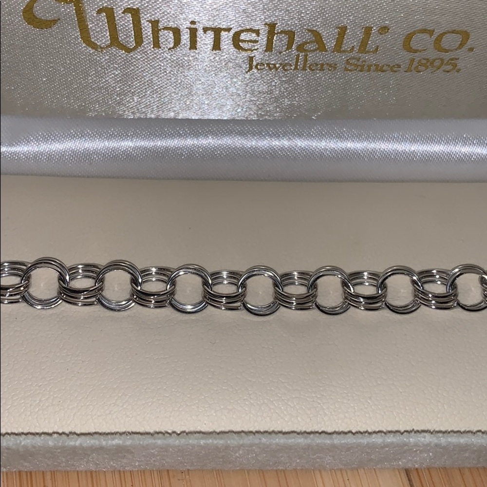 Sterling silver charm bracelet